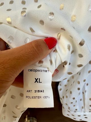 Blusa Celopwoman dorada XL