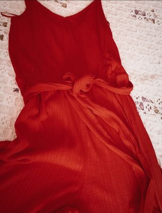 Traje pantalón rojo - elegante