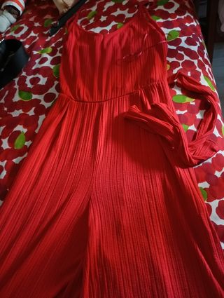 Traje pantalón rojo - elegante