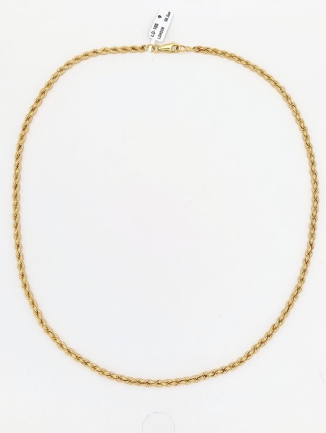 Cadena de Oro de 18k tipo cordón.