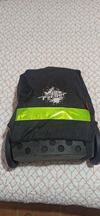 Mochila Roler Negra con Verde