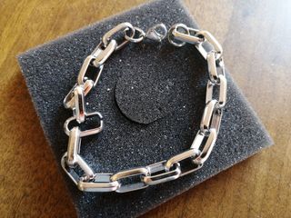 Bracciale acciaio - catena uomo