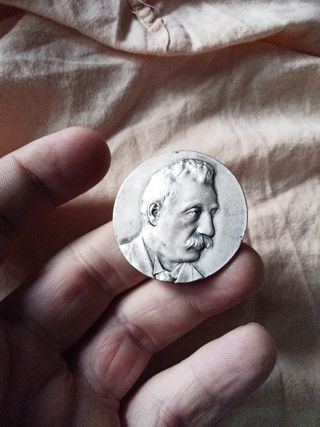 Medaglia Argento: ritratto inciso