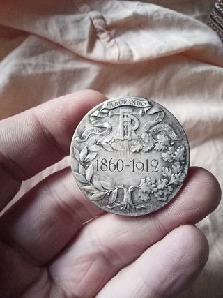 Medaglia Argento: ritratto inciso