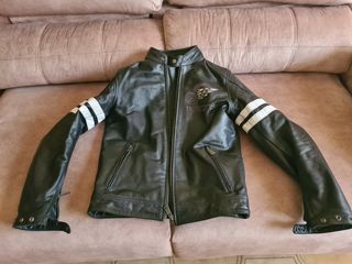 Cazadora cuero moto talla S
