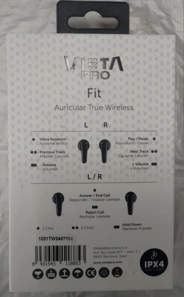 Auriculares Vieta Pro FIT - inalámbricos