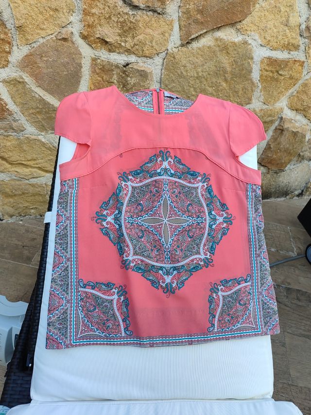 Blusa Cortefiel XL estampada