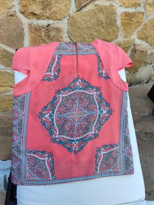 Blusa Cortefiel XL estampada