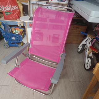 Silla Plegable Rosa - Playa