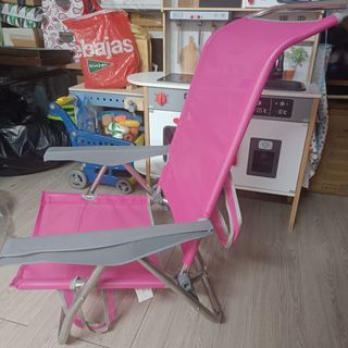 Silla Plegable Rosa - Playa