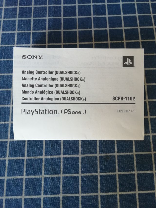 PSONE ORIGINAL INSTRUCCIONES MANDO DUALSHOCK
