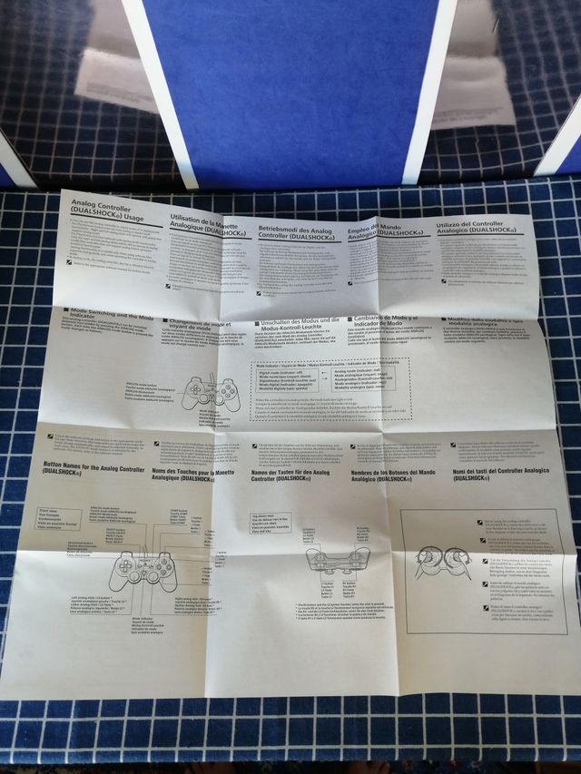 PSONE ORIGINAL INSTRUCCIONES MANDO DUALSHOCK
