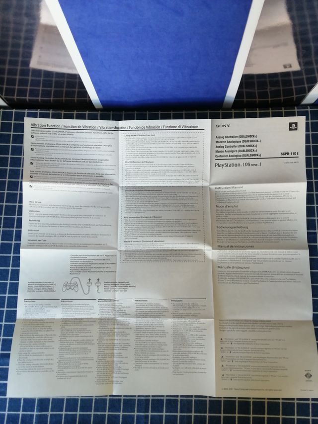 PSONE ORIGINAL INSTRUCCIONES MANDO DUALSHOCK