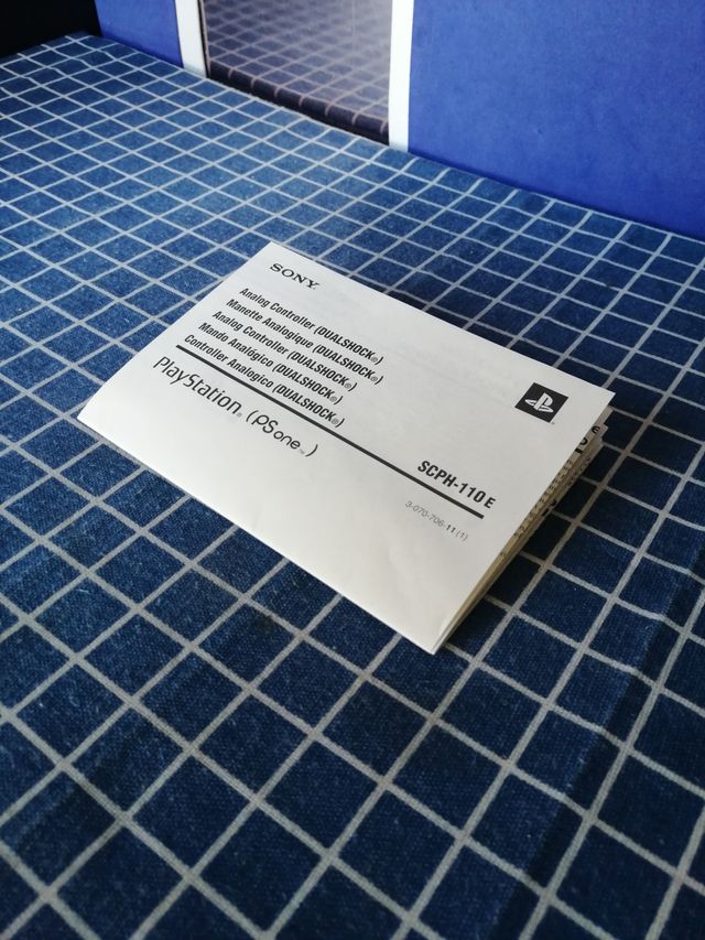 PSONE ORIGINAL INSTRUCCIONES MANDO DUALSHOCK