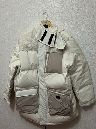 Chaquetón Converse blanco roto y benge 