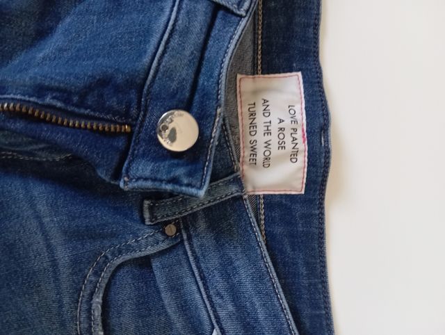 Vaqueros azul campana niña - Azul 12/14