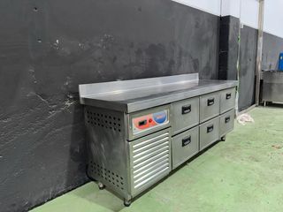 Mesa refrigerada Macfrin 2 m 6 cajones