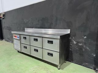 Mesa refrigerada Macfrin 2 m 6 cajones