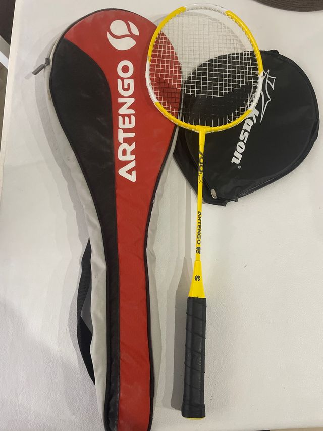 Raqueta bádminton Artengo y funda