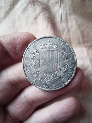 5 Lire 1873 Argento - Vittorio Emanuele II