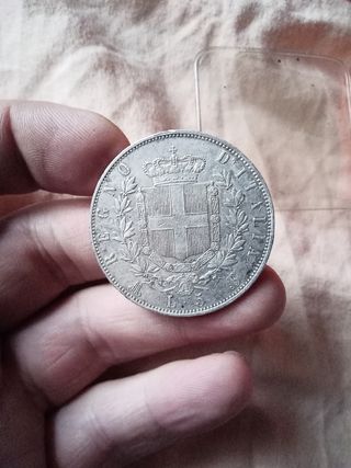 5 Lire 1873 Argento - Vittorio Emanuele II