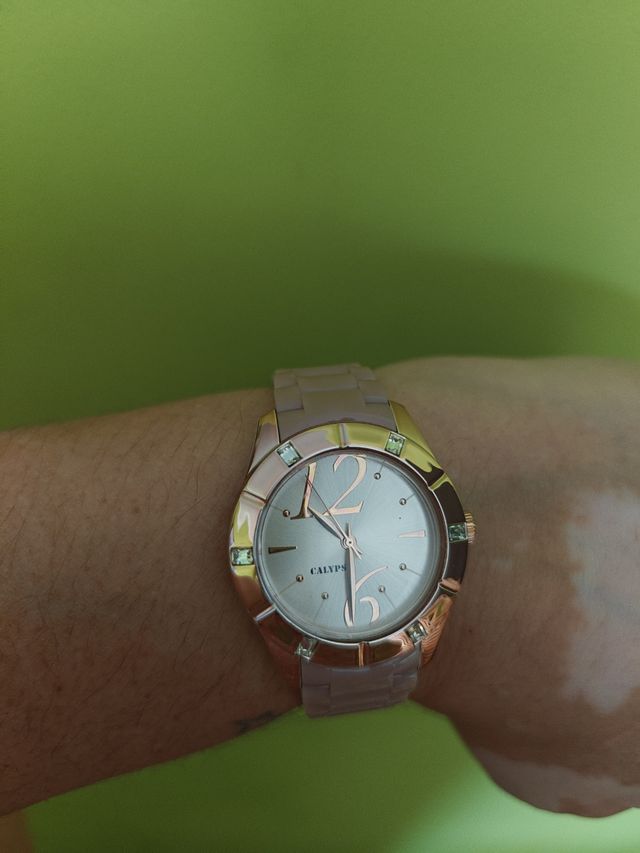 Reloj CALYPSO niña beige y dorado