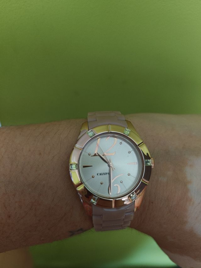 Reloj CALYPSO niña beige y dorado