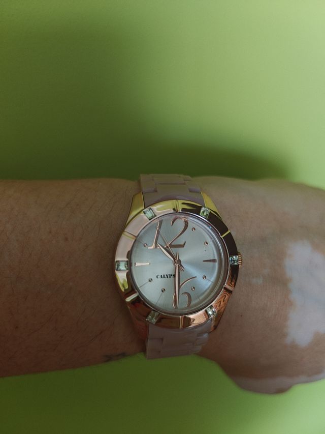 Reloj CALYPSO niña beige y dorado