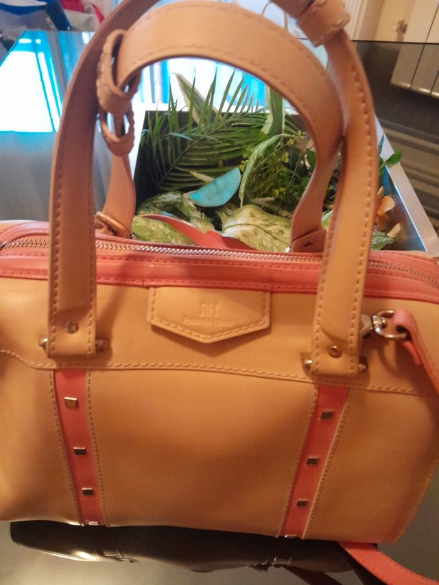 Bolso Pedro del Hierro beige-rosa