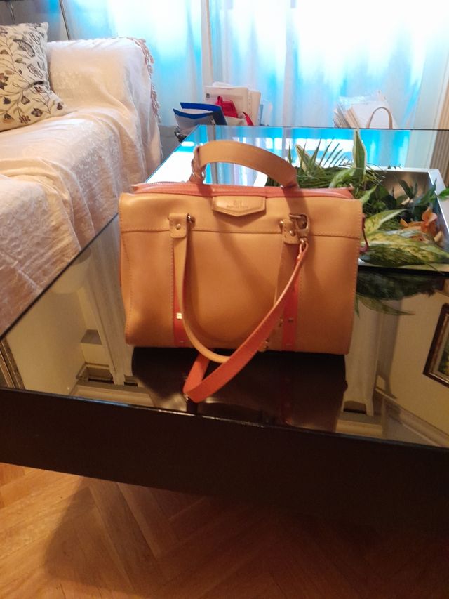 Bolso Pedro del Hierro beige-rosa