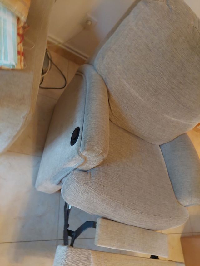 Sofá relax beige - reclinable