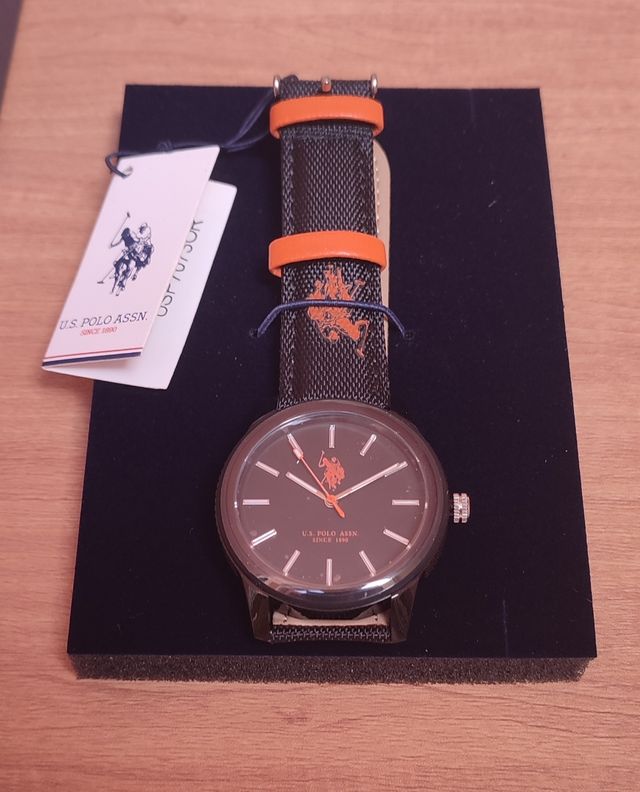 Orologio U.S. Polo Assn. - Nero/Arancione
