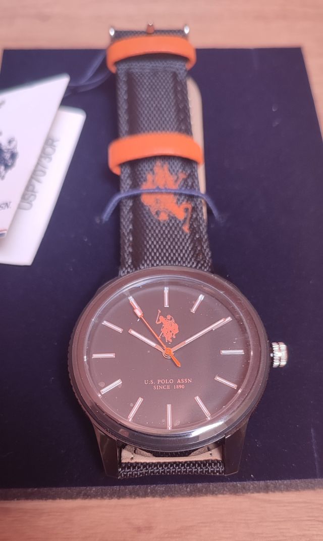 Orologio U.S. Polo Assn. - Nero/Arancione