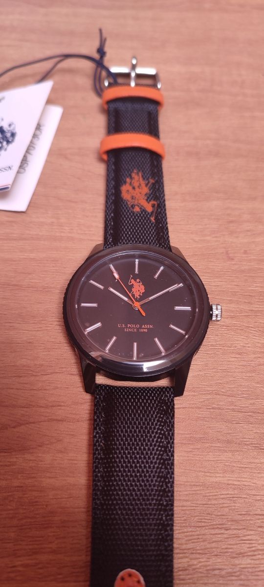 Orologio U.S. Polo Assn. - Nero/Arancione