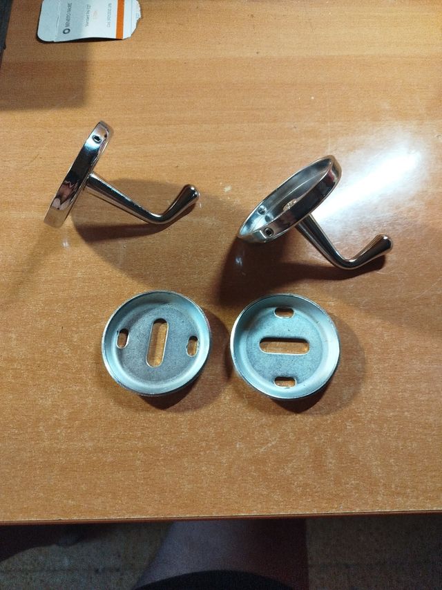 2 Colgadores Baño - Acero Inoxidable