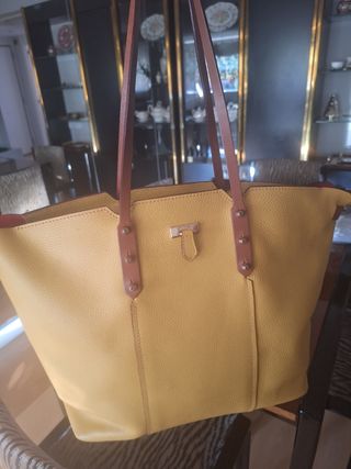 Bolso Furla amarillo piel
