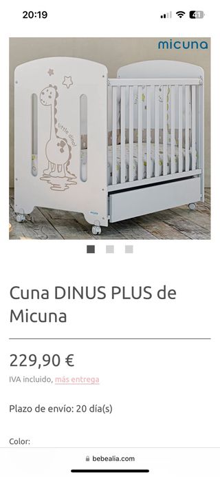 Cuna Micuna colecho - bebé