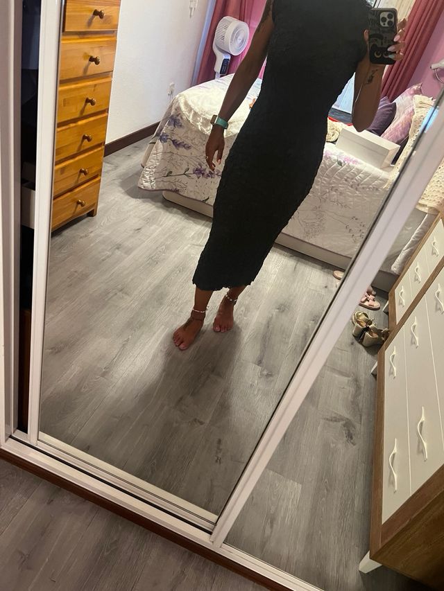 Vestido Zara verde  - Talla S