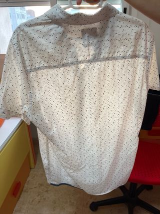 Camisa Blend M - blanca estampada