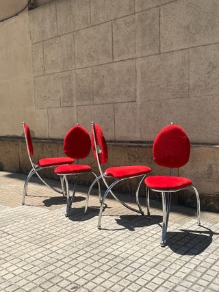 4 sedie vintage postmoderne anni '80