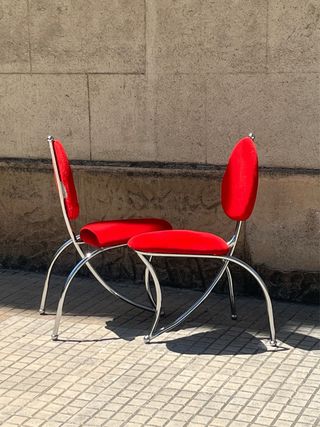 4 sedie vintage postmoderne anni '80