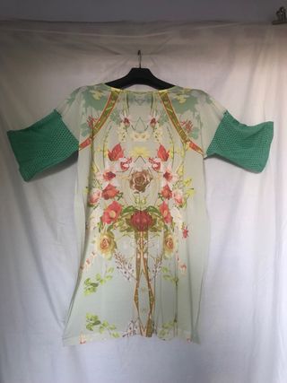Vestido floral verde - Talla única