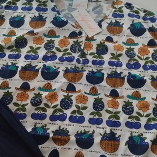 Pijama Frutas Azul Algodón nuevo