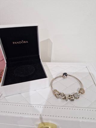 Pulsera Pandora plata-oro