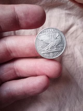 50 Centesimi Italia 1936 - Rara