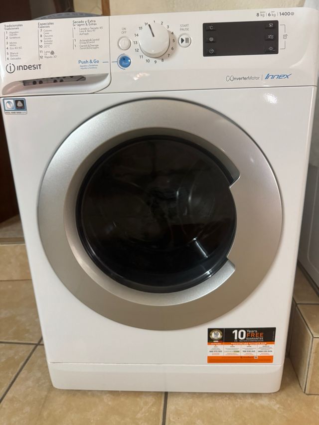 Lavadora-Secadora Indesit 8kg 1400rpm