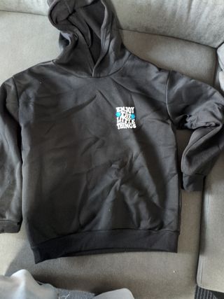 Sudadera negra Enjoy the little things