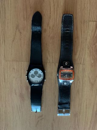 2 Relojes de pulsera - Piel