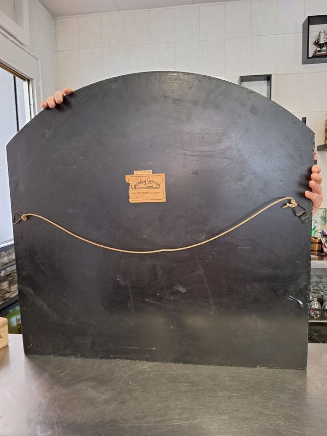 Cuadro barco madera estilo country