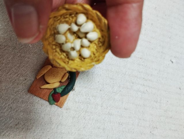 Lote comida: pollo & huevos palacio de muñecas